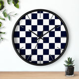 Retro Classic Plaid Print Wall Clock! Perfect For Gifting! Free Shipping!!! 3 Colors Available!