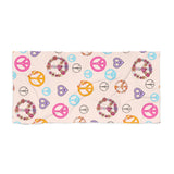 Peace Sign Medley 100 Percent Cotton Backing Beach Towel! Free Shipping!!! Gift to a Friend! Travel in Style!