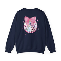 Valentines Day Sweatshirt Xoxo Disco Coquette/Back Printed