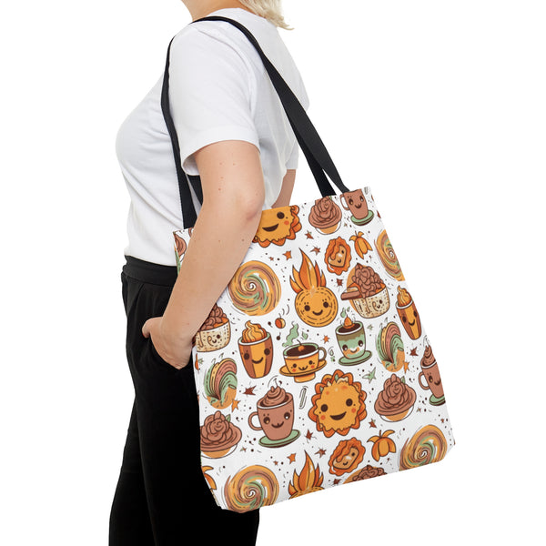 Pumpkin Spice Season, Bonfires, Coffee Fall Vibes Tote Bag!
