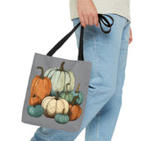 Pumpkin Stack Autumn Blues Fall Vibes Tote Bag!