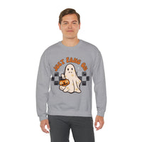 Just Fang On Retro Ghost Unisex Heavy Blend Crewneck Sweatshirt! Halloween! Fall Vibes!