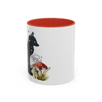 Mug - Fox Silhouette Mushroom Giftable Accent Coffee Mug (11, 15oz)