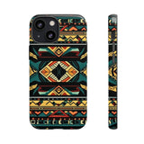 Black Aztec Tough Cases! Cellphone Cases! Multiple Sizes Available! Apple iPhone, Samsung Galaxy, and Google Pixel devices!