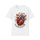 1 Emergency Department Anatomical Heart Fall Coloring Unisex Graphic Tees! Medical Vibes! Fall Vibes!