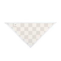 Brown and Cream Plaid Pet Bandana! Foxy Pets! Free Shipping!!!