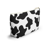 White and Black Cow Print Travel Accessory Pouch, Check Out My Matching Weekender Bag! Free Shipping!!!