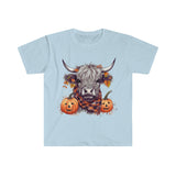 Highlander Scottish Cow Jacko-lantern Unisex Graphic Tees! Halloween! Fall Vibes!