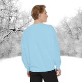 Snowflake Pocket Embroidered Comfort Colors Unisex Garment-Dyed Sweatshirt! All New Colors! Free Shipping!