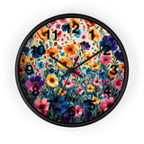 Boho Purple and Orange Ombre Print Wall Clock! Perfect For Gifting! Free Shipping!!! 3 Colors Available!