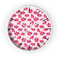 Boho Magenta Pink Print Wall Clock! Perfect For Gifting! Free Shipping!!! 3 Colors Available!