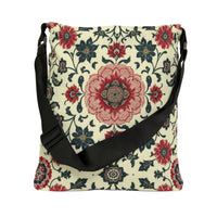 Destiny Print Floral Pink Adjustable Tote Bag with Spacious Zippered Pocket! Check out My Matching Weekender Bag!