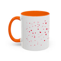 Disco Fox I Love You Valentines Day Accent Coffee Mug (11, 15oz)! Free Shipping! Microwave and Dishwasher Safe! BPA Free