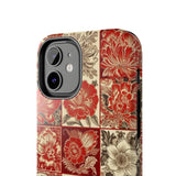 Royal Red Floral Fall Vibes Tough Phone Cases!