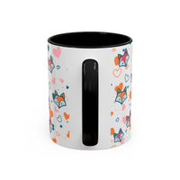 Coffee Mug - Fox Heart Medley Valentines Day Mug (11, 15oz)