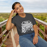 All Terrain Vehicle Girl Hibiscus Floral Unisex Graphic Tee! Summer Vibes! Free Shipping!