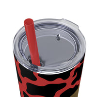 Your So Golden Butterfly Cow Printed Skinny Tumbler with Straw, 20oz! Multiple Colors!