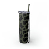 Custom Personalized Cow Printed Skinny Tumbler with Straw, 20oz! Multiple Colors!