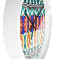 Aztec Print Mint and Orange Wall Clock! Perfect For Gifting! Free Shipping!!! 3 Colors Available!