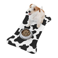 Black and White Cow Print Pet Feeding Mats! Dog and Cat Shapes! Foxy Pets! Free Shipping!!!