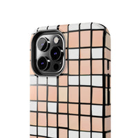 Pastel Pink Checkerboard Tough Phone Cases, Case-Mate!