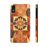 Reddish Orange Star Flower Fall Vibes Tough Phone Cases!