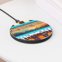 Hippie Blue's Junk Hunt Patchwork Floral Retro Wireless Phone Charger! Free Shipping!!!