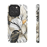 Neutral Autumn Leaves Fall Vibes Tough Phone Cases!