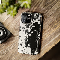 Cow Print Cowgirl Black and White Western Tough Phone Cases!