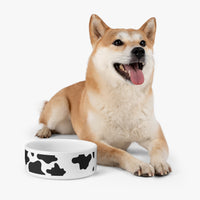 Black and White Cow Print Pet Bowl! Foxy Pets! Free Shipping!!!