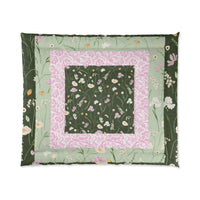 Paisley May, Girly Boho Pink and Green Quilt Comforter! Super Soft! Free Shipping!! Mix and Match for That Boho Vibe!