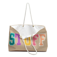 Cream Rainbow Pastel Stuff Vacation Travel Weekender Bag! Free Shipping!!!