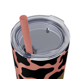 Your So Golden Butterfly Cow Printed Skinny Tumbler with Straw, 20oz! Multiple Colors!