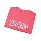 Valentines Day Sweatshirt Xoxo Disco Coquette/Back Printed