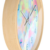 Boho Rainbow Blue Tie Dye Wall Clock! Perfect For Gifting! Free Shipping!!!