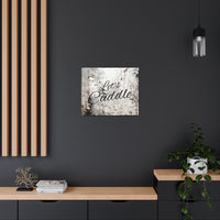 Western Let's Cuddle Grey and White Canvas Gallery Wraps!