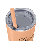 Custom Name Personalized Botanical Garden Tumblers Skinny Tumbler with Straw, 20oz! Multiple Colors Available!