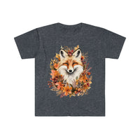 Autumn Floral Fox Halloween Fall Vibes Unisex Graphic Tees!