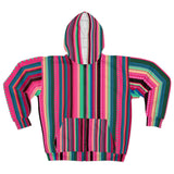 Boho Pink Stripes Unisex Full Zip Jacket! Polyester exterior, Fleece interior! Free Shipping!