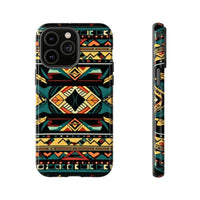 Black Aztec Tough Cases! Cellphone Cases! Multiple Sizes Available! Apple iPhone, Samsung Galaxy, and Google Pixel devices!