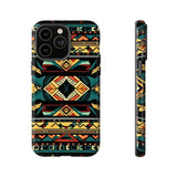 Black Aztec Tough Cases! Cellphone Cases! Multiple Sizes Available! Apple iPhone, Samsung Galaxy, and Google Pixel devices!