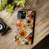 Sunflowers and Daisies Retro Fall Vibes Tough Phone Cases!