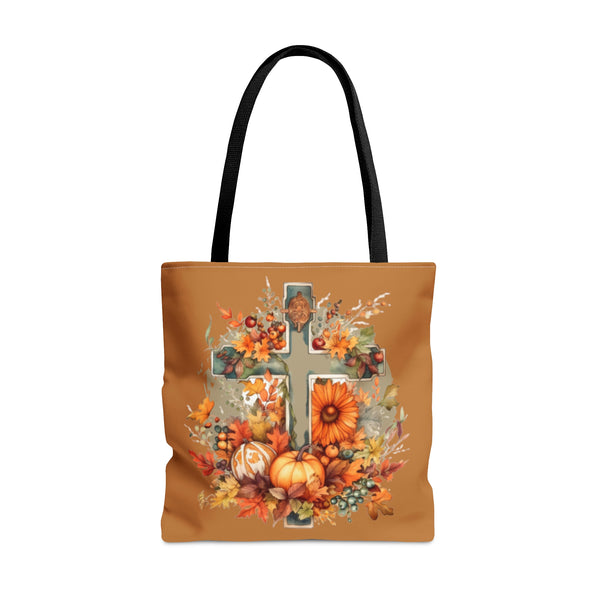 Autumn Steel Blue Floral Fall Vibes Tote Bag!
