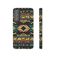 Black Aztec Tough Cases! Cellphone Cases! Multiple Sizes Available! Apple iPhone, Samsung Galaxy, and Google Pixel devices!