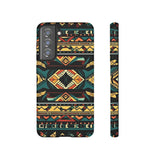 Black Aztec Tough Cases! Cellphone Cases! Multiple Sizes Available! Apple iPhone, Samsung Galaxy, and Google Pixel devices!