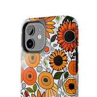 Sunflowers and Daisies Retro Fall Vibes Tough Phone Cases!