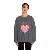 Valentines Day Let Them Plaid Heart Edition Unisex Sweatshirt! Retro! Free Shipping!!!