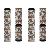 Cow Print Socks! 3 Sizes Available! Fast and Free Shipping!!! Giftable!