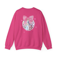 Valentines Day Sweatshirt Xoxo Disco Coquette/Back Printed