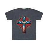 Independence Day Themed Cross Unisex Graphic Tees!